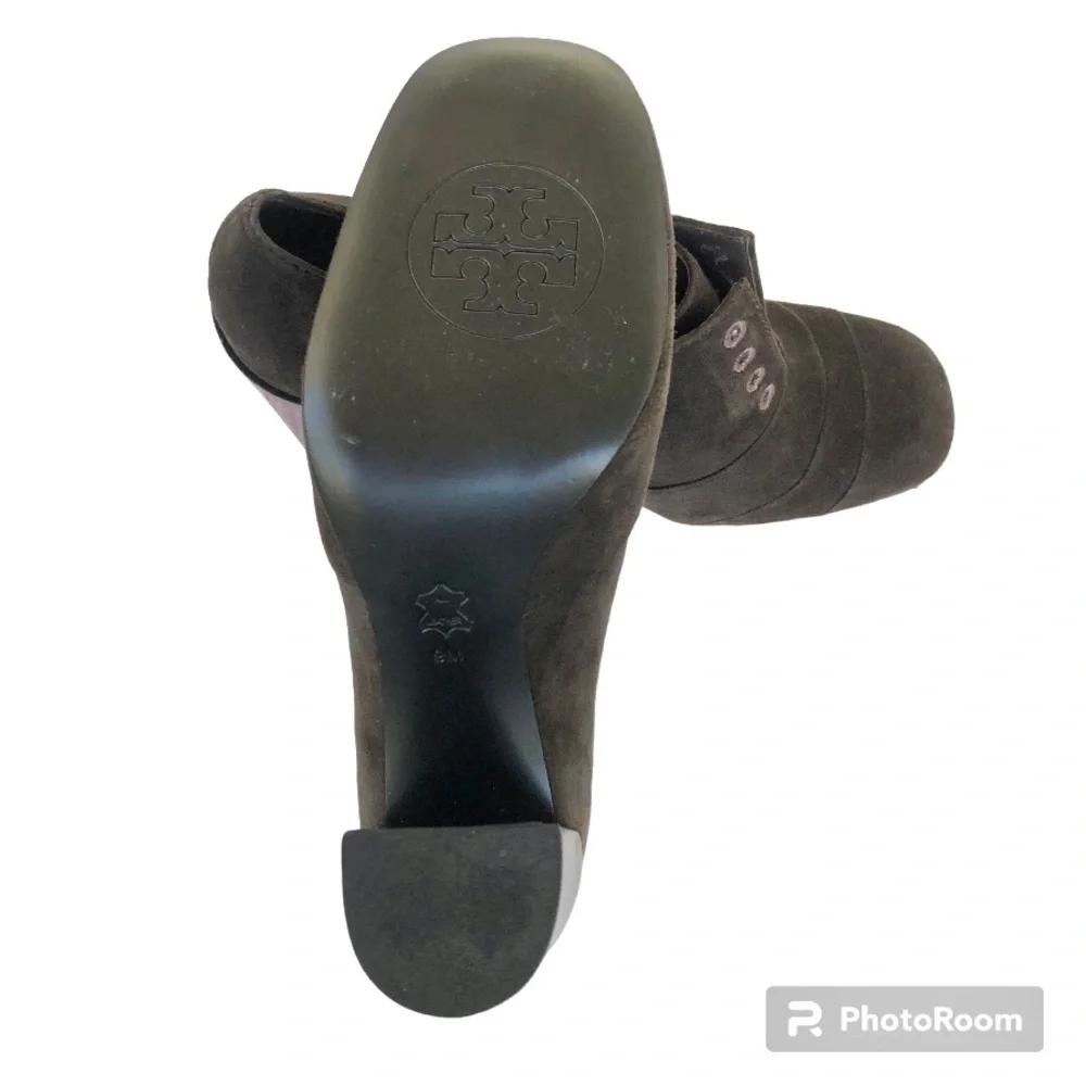 Tory Burch Pumps Stella Oxford Smoke Suede Leather
